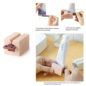 Exprimidor de Pasta Dental Multifuncional Portátil, Dispensador de Pasta Dental, Clips para Limpiador Facial, Herramientas para Presionar Tubos, Accesorios de Baño - Product Image 5