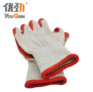 Gants en caoutchouc industriel <span class=keywords><strong>orange</strong></span> en <span class=keywords><strong>latex</strong></span> plat lisse de calibre 10 Gants de travail enduits de sécurité de 80 grammes - Product Image 5