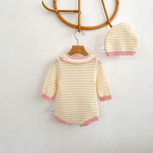 Body de Punto para Bebés de Primavera y Otoño, con Lazo y Manga Larga, Ropa de Punto para Niñas, Monos Modernos para Bebés - Product Image 3