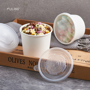 FULING Bol en papier de <span class=keywords><strong>12</strong></span> <span class=keywords><strong>oz</strong></span> Contenant jetable pour aliments Bol en papier Boîte en papier - Product Image 4