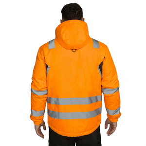 Chaqueta de seguridad de alta visibilidad, impermeable, transpirable, antibacteriana y reflectante para la venta en línea. - Product Image 4