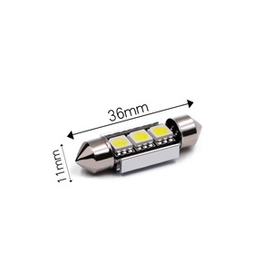 Luz LED para techo de coche, decodificador CNABus, doble punto 5050 3SMD 36mm, luz de lectura, luz de matrícula. - Product Image 5