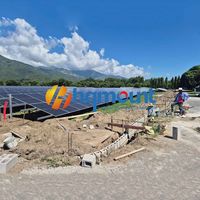 Structure de montage au sol solaire HQ en acier C, U, ZAM avec revêtement anti-corrosion de qualité supérieure pour pieux de fouloir C1~C5