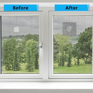 Ruban de réparation auto-adhésif en maille pour moustiquaires de fenêtres et de portes, ruban de réparation en fibre de verre pour moustiquaires déchirées, moustiquaires de terrasse et OEM - Product Image 2