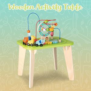 Happy Earth-Juguetes <span class=keywords><strong>de</strong></span> madera Montessori Educación temprana Mesa <span class=keywords><strong>de</strong></span> actividades <span class=keywords><strong>de</strong></span> madera para bebés <span class=keywords><strong>Laberinto</strong></span> sensorial y pista <span class=keywords><strong>de</strong></span> coche Juguete <span class=keywords><strong>de</strong></span> mesa <span class=keywords><strong>de</strong></span> juego - Product Image 2