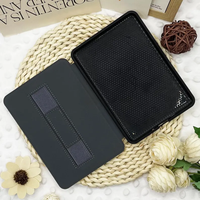 YX Sarung Pelindung Kindle Scribe 2024/E-reader Paperwhite 6 Inci, Bahan Kulit PU Custom Print dengan TPU Transparan, Dilengkapi Tali Pegangan
