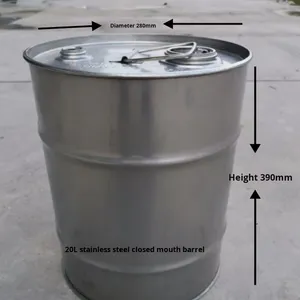 Mở & đóng 304/316 thép không gỉ 50L thùng dầu cấp thực phẩm 20 lít thùng cho mè đậu phộng lưu trữ dầu ô liu - Product Image 2