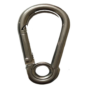 Mousqueton en acier inoxydable M6 avec anneau de verrouillage pour le camping en plein air, l'escalade, le kayak, le canoë, la connexion et la sécurisation de l'équipement - Product Image 1