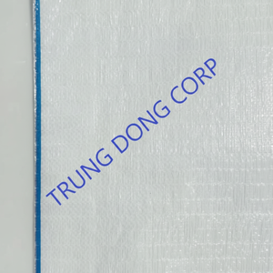 Bolsas tejidas de PP de tamaño personalizado, fuelle transparente, proveedor de Vietnam, fertilizante plano flexográfico, alimentación de arroz, uso de envasado de alimentos para harina - Product Image 1