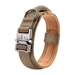 Zware Aanpasbare Nylon Tactische Kraag Voor Huisdieren Met Handvat En Snelle Gesp Duurzame Trainingskraag Voor Honden Buiten - Product Image 6