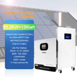 10KW 5KW hoàn thành toàn bộ ngôi nhà tắt lưới nhà năng lượng mặt trời hệ thống biến tần bảng điều khiển năng lượng mặt trời lai năng lượng mặt trời Lithium hệ thống năng lượng mặt trời nhà - Product Image 1