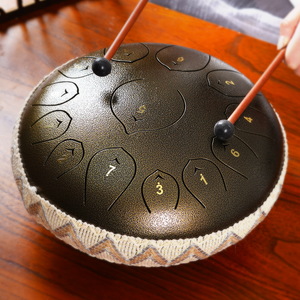 Instrumento <span class=keywords><strong>de</strong></span> música <span class=keywords><strong>de</strong></span> metal <span class=keywords><strong>de</strong></span> tambor <span class=keywords><strong>de</strong></span> lengua <span class=keywords><strong>de</strong></span> acero Handpan <span class=keywords><strong>de</strong></span> 12 pulgadas <span class=keywords><strong>de</strong></span> 13 notas para meditación y entretenimiento - Product Image 3