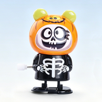 Ensemble de jouets à remonter pour Halloween, 3 styles : figurines de vampire, squelette, zombie, ours, marchant et agitant la tête, en plastique, unisexe, pour enfants de 2 à 7 ans