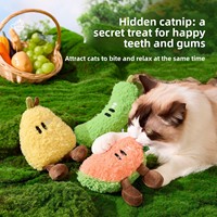Nouveau style – Jouet pour chat et chien anti-ennui, série fruits pastèque, auto-amusant, à effet froissé et couineur