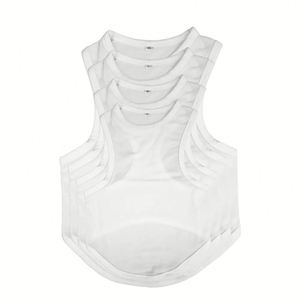 Vêtements pour animaux de compagnie vierges en polyester effet coton pour sublimation, T-shirts pour chiens à imprimer soi-même, vente en gros - Product Image 3