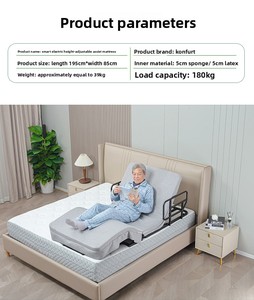 Soporte de Respaldo para Cuidado en el Hogar, Tela para Personas Mayores, Base de Cama Ajustable con Control por Cable - Product Image 5