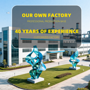 حوّل المساحات الخارجية بجاذبية فنية: تمثال ثلاثي الأبعاد من الفولاذ المقاوم للصدأ المصقول للتركيبات المميزة - Product Image 6