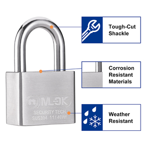 Suministros de cerrajería al por mayor MOK, <span class=keywords><strong>candado</strong></span> de latón y cobre de alta seguridad con llave igualada, modelo 11/50WF Guangdong - Product Image 4