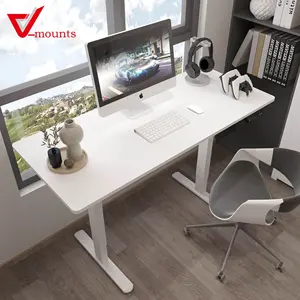 V-mounts ErgoFusion dual motor adjustable computer electric desk for Study/work with Overheat protection function VM-JSD2-02-2P