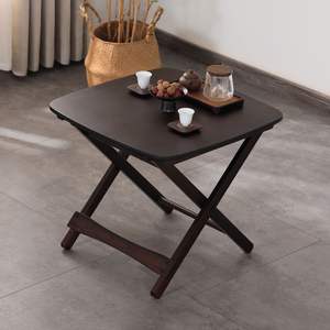 Mesa de Comedor Cuadrada Plegable de Madera Pequeña, 48.5x48.5x45cm, Plegable para Uso en el Hogar o Balcón - Product Image 3