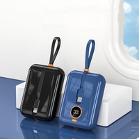 Batterie externe OEM personnalisée à charge rapide avec cellules 21700, 10000 mAh, mini batterie rechargeable pour cadeaux