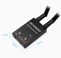 Récepteur FPV Skydroid en plastique 5.8G 150CH à canaux complets avec double antenne UVC et contrôle OTG, avec audio pour smartphone Android