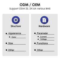 TDT personalizado 2S 6,4 V 7,4 V 4A 6A BMS tablero Sistema de Gestión de batería de litio Paquetes LiFePO4 BMS 18650 21700