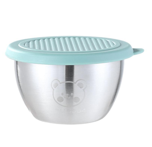 Caja portátil para condimentos Bear, a prueba de fugas, con tapa sellada, caja de almacenamiento pequeña, cubierta de silicona, taza para salsa de acero inoxidable 304 - Product Image 1