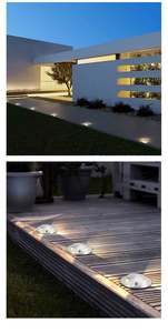 Lumière LED encastrée pour marches d'escalier IP65, éclairage paysager extérieur encastré, couleur RGB dimmable, 12V-24V, aluminium moulé sous pression - Product Image 6