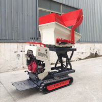 Mini-dumper chenillé abordable, auto-chargeur hydraulique, avec chenilles en caoutchouc, pour l'agriculture et l'ingénierie