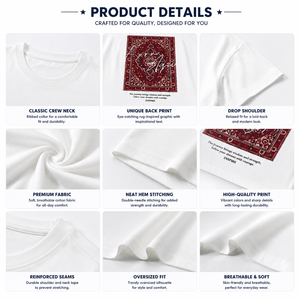 T-shirt graphique surdimensionné pour homme, 100% coton, imprimé au dos, streetwear décontracté, tee-shirt personnalisé avec logo, vêtements de mode d'été avec OEKO TEX - Product Image 4