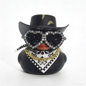 Ornement de tableau de bord de voiture en forme de canard diamanté - Décoration intérieure de voiture mignonne, <span class=keywords><strong>cadeau</strong></span> idéal - Product Image 5