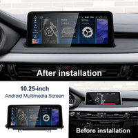 Lecteur multimédia de voiture avec écran tactile Android GPS MP3 CarPlay pour BMW X5 F15/X6 F16, Snapdragon 685 665, écran 12,3 pouces, montage sur tableau de bord