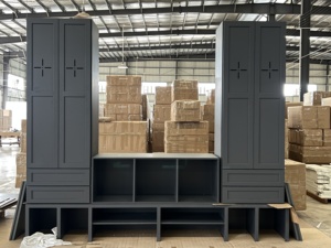 Meubles d'îlot de cuisine avec armoires de rangement et tiroirs, style Shaker américain, design personnalisé, prix fabricant - Product Image 6
