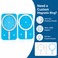 Rakitan Magnet Neodymium Cincin Magnetik Kustom OEM ODM Penyangga Pengisian Daya Nirkabel Aksesori Ponsel Bundar Cincin Magnet MagSafe