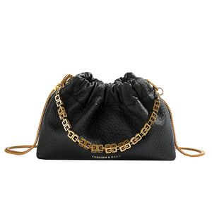 Bolso de Hombro <span class=keywords><strong>con</strong></span> Cadena, Estilo Coreano, Plisado, Texturizado, Tipo Nube, Simple, Moderno, Casual, de Poliéster, Primavera 2026 - Product Image 5