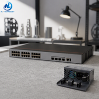 Switch Ethernet Gigabit Administrado de 24 Puertos 5720S-28X-SI-DC con 4 Puertos de Uplink Fijos 10G SFP+, Unidad de Alimentación de CC 48V-60V
