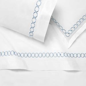 100% コットン製コンフォーターセット寝具固体刺繍入り高級4ピースシートまたはカスタマイズ可能なサイズ - Product Image 5