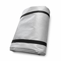 Couverture ignifuge isolante à déploiement rapide en tissu maillé de fibre de verre E-Glass, résistante à la chaleur, sans alcali, tissée sergé, enduite de silicone