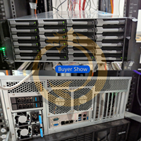 4U Server Case 24 Bay NAS-Speicher gehäuse Unterstützt redundantes EEB/EATX MB-Netzteil gehäuse mit 12-Gbit-Erweiterungs-Backplane-SFF8643