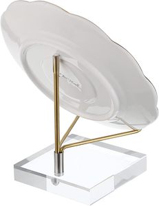 Acrylic đứng chủ với kim loại có thể điều chỉnh cánh tay Hiển thị đứng đá quý hiển thị giá vẽ đứng cho hóa thạch - Product Image 4