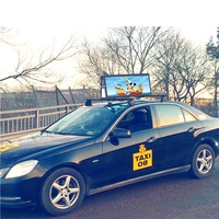 Écran publicitaire LED sans fil HD double face P5 pour taxi, affichage vidéo pour toit de taxi
