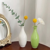 Vase à fleurs en céramique miniature fait main, style Instagram, moderne et minimaliste, pour la décoration de salon, d'entrée ou de table, hydroponique