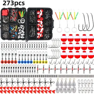 273 adet Jig kanca mermi bas döküm platin ağırlıkları balıkçılık fırdöndüler Snaps platin slaytlar balıkçılık aksesuarları kiti seti ile kutusu