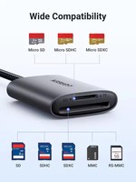 Lecteur de cartes UGREEN USB C SD 4.0 3.0 UHS II, transfert rapide, lecteur de cartes Micro SD, plug and play, lecteur de cartes mémoire pour SD MicroSDHC