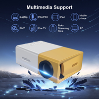 Projecteur vidéo laser portable 1080p, boîte TV Android 1080P, lecteur multimédia domestique, projecteur YG300, mini projecteurs intelligents HD