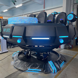เครื่องเล่น <span class=keywords><strong>VR</strong></span> 360 <span class=keywords><strong>Crazy</strong></span> UFO 5ผู้เล่นเครื่องยิง9D <span class=keywords><strong>VR</strong></span> สำหรับธีมเกม Centre - Product Image 3