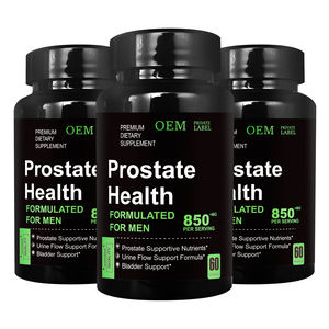 תוסף תזונה בריאות הערמונית סיטונאי לגברים 60 כמוסות מהיר, נספגים מאוד - Product Image 1