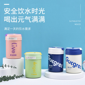 Stainless Steel Tumbler Round 12-24 Hours Thermal Insulation Travel Portable Dual Drink Cup All Gender Use - Product Image 2