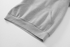 Sweat-shirts à capuche personnalisés en gros avec logo, unisexe, imprimés, unis, gaufrés, surdimensionnés, noirs, pour hommes, style jogging - Product Image 6